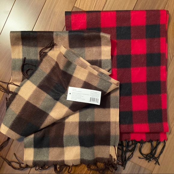 NWT! - Minky Accessories | Fleece Plaid Scarves - Picture 2 of 6